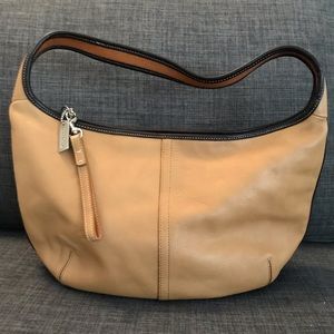 Authentic COACH leather shoulder bag